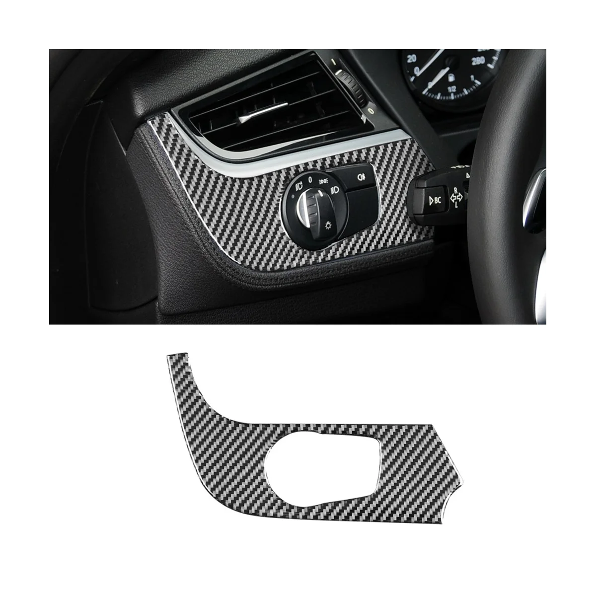 За BMW Z4 E89 2009-2016 Рамка на ключа на фаровете от въглеродни влакна, тампон на панел, декоративни стикер, аксесоари