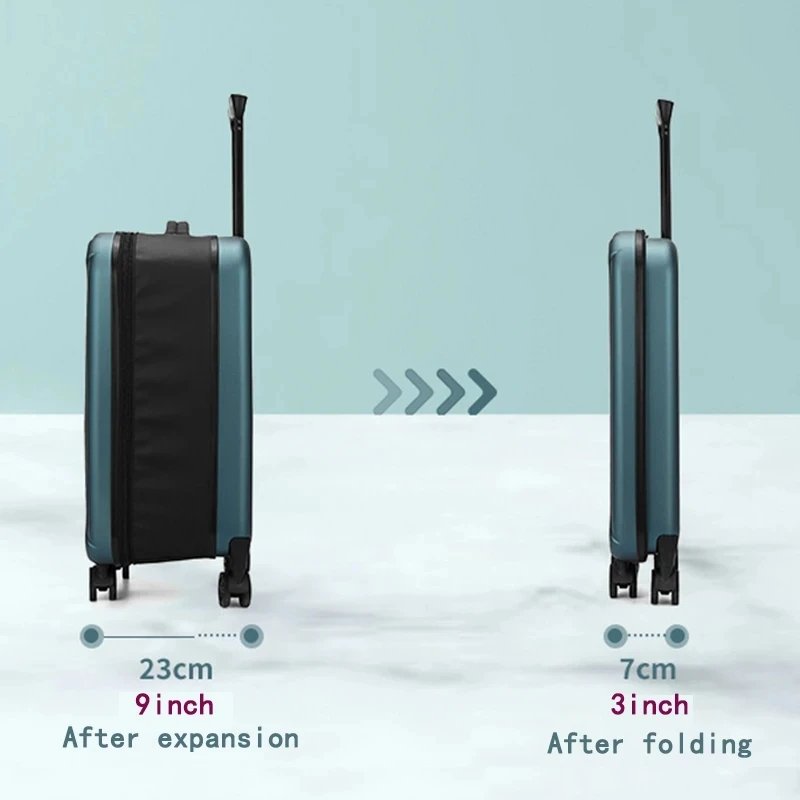 Нов 20/24-инчов Сгъване на багаж, Лек куфар за бизнес пътувания, Преносими Сгъваеми багаж, Универсална Кацане кутия на колела