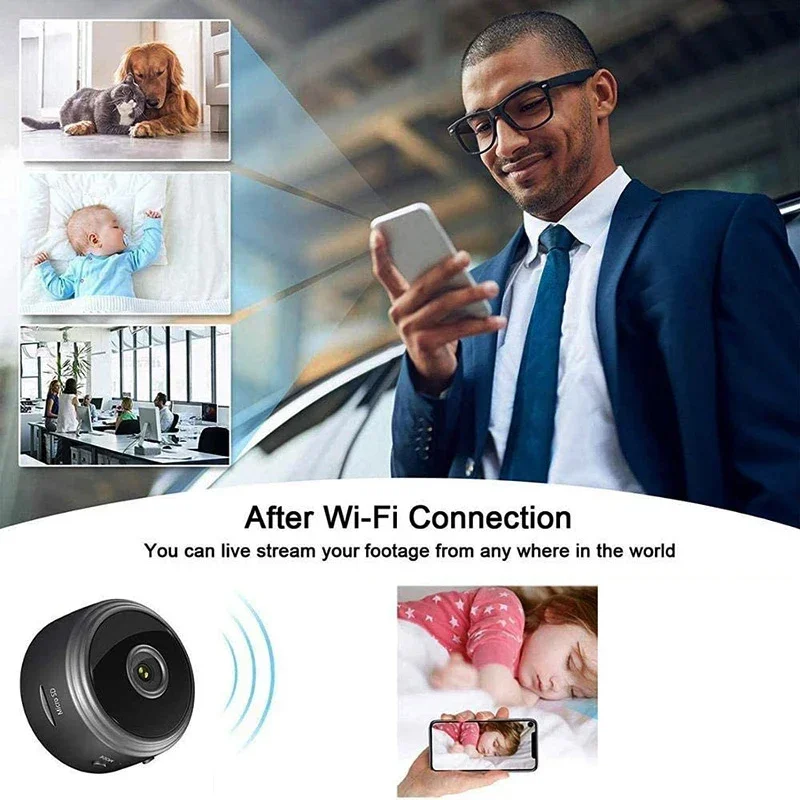 НОВА Камера за видеонаблюдение Wi-Fi, Аудио за дома, Безжична Камера HD 1080P, Камера за видеонаблюдение, IP монитор Wi-Fi