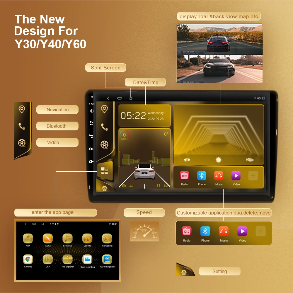 Qualcomm Snapdragon Android 13 Автомобилното Радио DVD GPS Навигация Мултимедиен Плейър Стерео Главното Устройство За Chery A3 2010 - 2012 Carplay