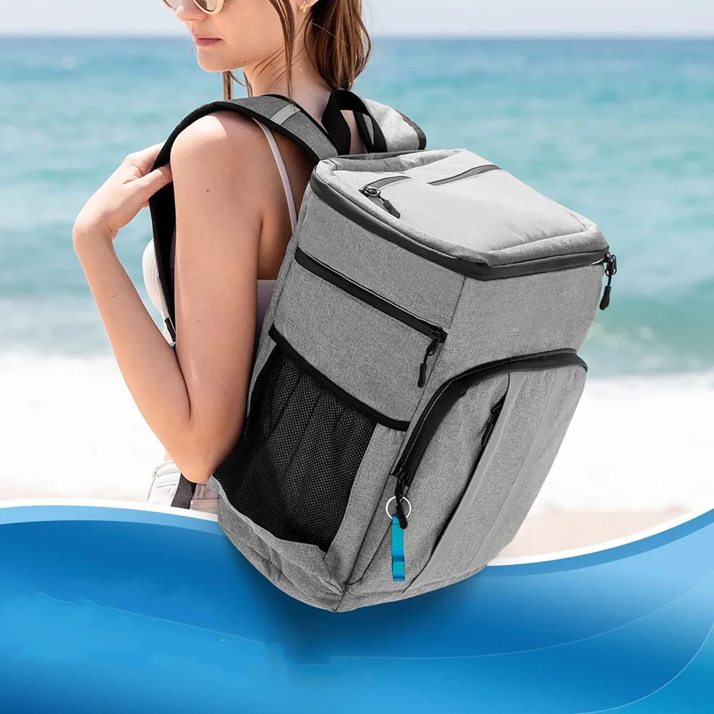 Водене жив свежест Изолирано чанта за пикник, удобна водоустойчива чанта за обяд за къмпинг и пътешествия