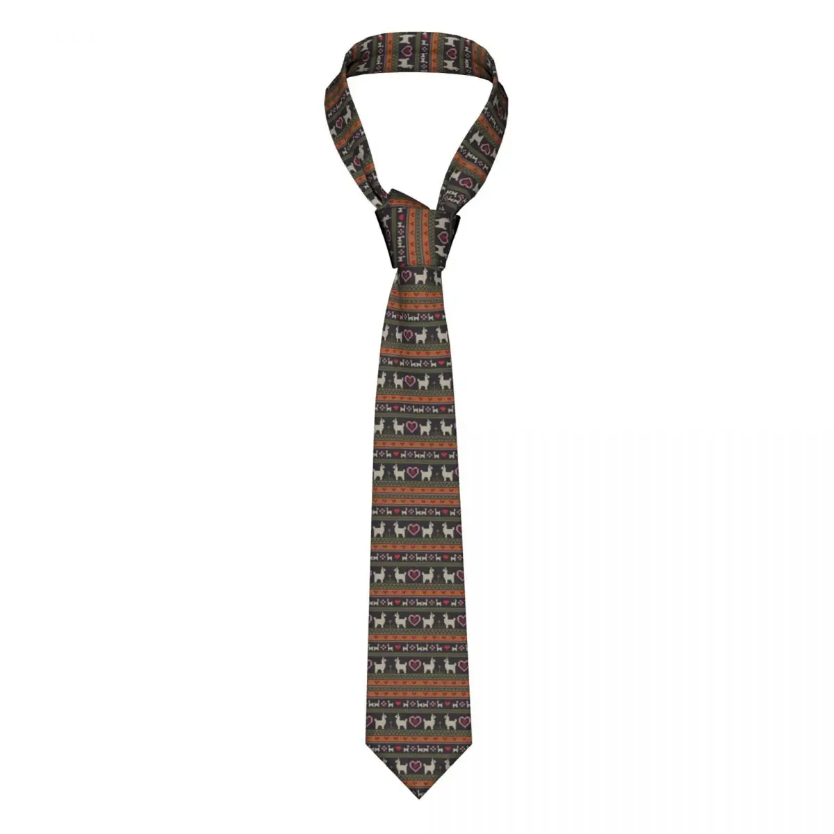 Мъжка вратовръзка от лама и Алпака Модерен Полиестер 8 см Животни Пухкав Сладък Вратовръзка Ежедневни Облекла Сватбени Аксесоари Бизнес
