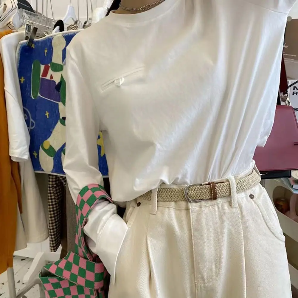 Подарък Модерен Прост еластичен ретро-дънки без дупки Аксесоари Женски колан в стил Koean Тъкани