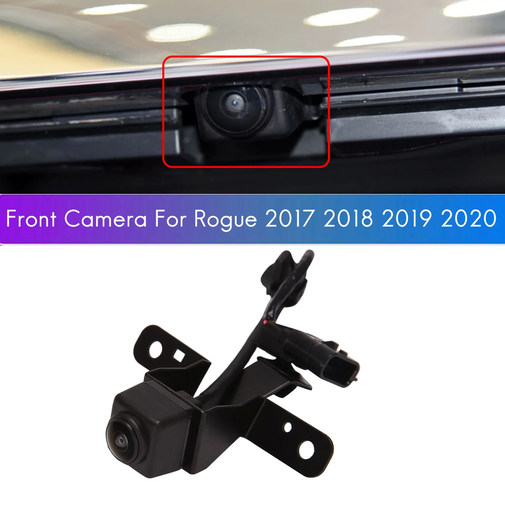 Новата камера помощ при паркиране на предната решетка 284F1-6FL0A за Nissan Rogue 2017 2018 2019 2020