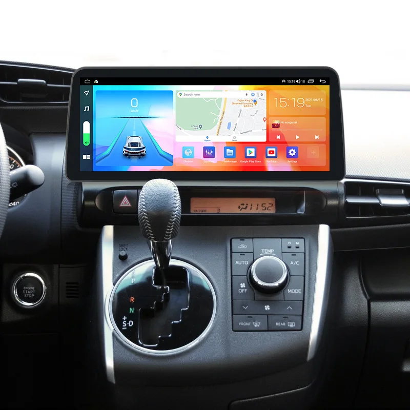 12,3 инча 1920*720 P QLED Екран 2DIN Автомагнитола За Toyota WISH 2010-2016 Мултимедиен Плейър GPS Навигация Carplay + Авто WIFI 4G