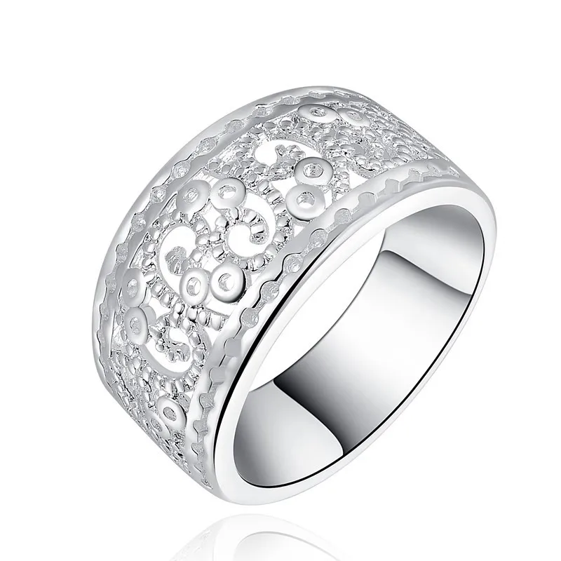 Очарователно пръстен от сребро 925 проба 7/8/9 # с тънък дизайн за жени, мъже, сватбени партита, коледни бижута и аксесоари