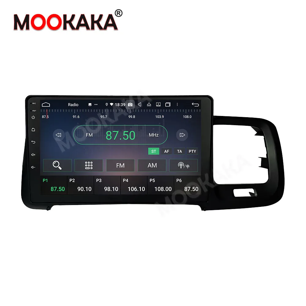 6G + 128G Android 10 За Volvo S60 2011-2018 Автомобилна GPS Навигация Главното Устройство Мултимедиен Плейър Авто Магнитола Стерео IPS DSP