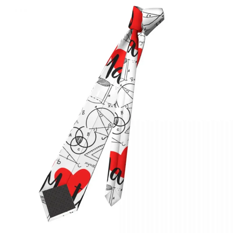 I Love Math Graph Унисекс Вратовръзка Случайни Полиестер 8 см Класически Математически Учебни Вратовръзки за Мъжки Ризи и Аксесоари Gravatas