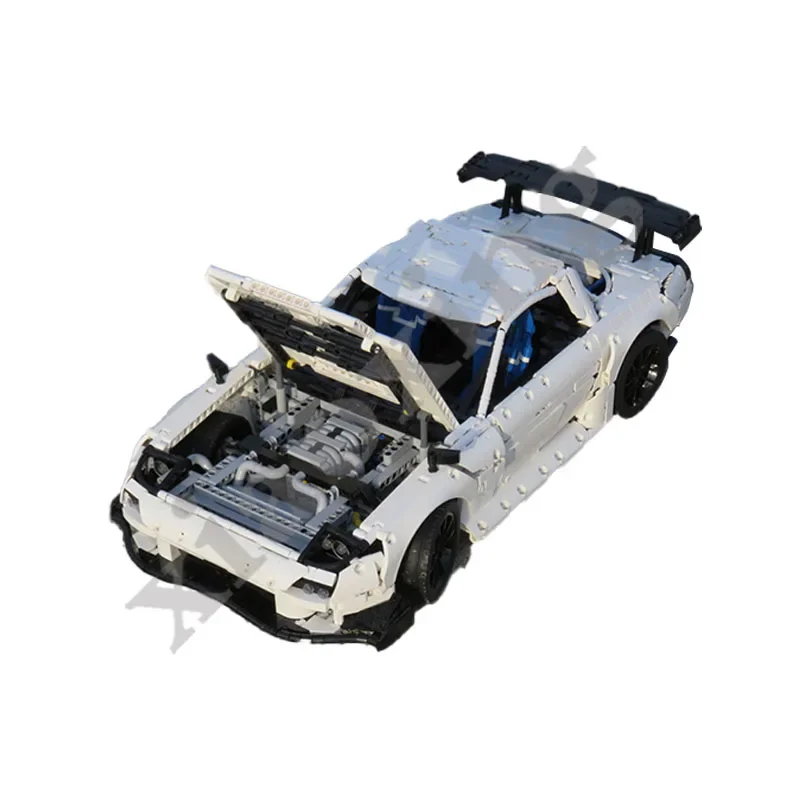 Нов MOC-46448 Супер Спортен Автомобил RX7 FD Static Edition Kit За Възрастни Строителни Блокове на Детски Подаръчен Комплект На рождения Ден на Забавни Играчки