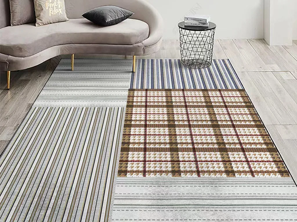 J2062 Модерен минималистичен килим, домашен килим за спалнята
