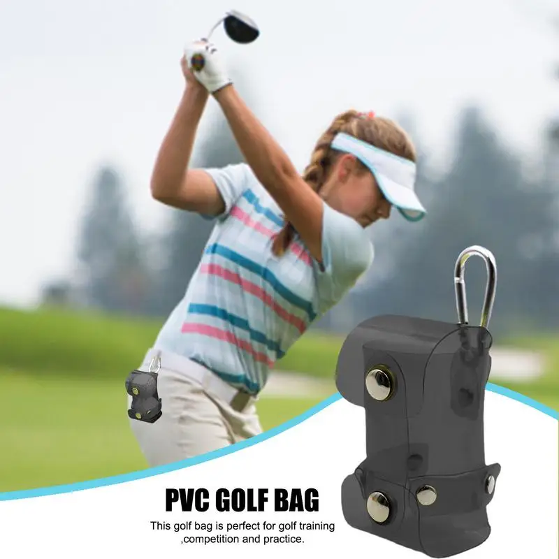 Прозрачната чанта за голф, PVC, чанта за съхранение на голф от PVC, подвесная поясная чанта за топката, здрав водоустойчив поясная чанта за голф, подвесная за съхранение на голф
