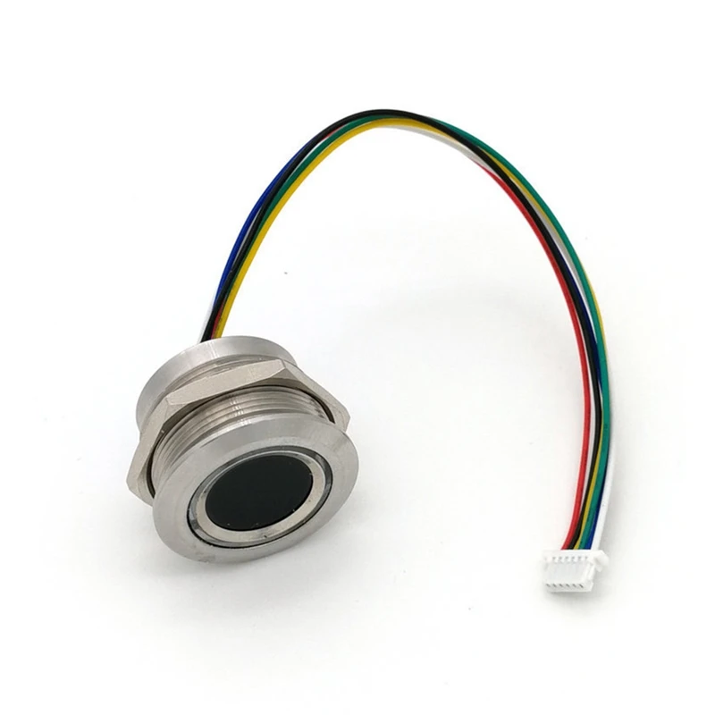 R503 Кръгъл пръстен с RGB-индикатор, led управление на DC3.3V MX1.0-6Pin Капацитивен модул на пръстови отпечатъци, сензор за скенер