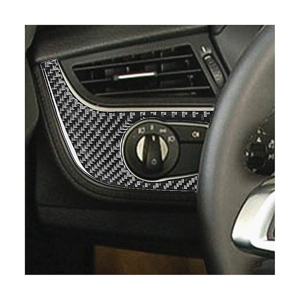 За BMW Z4 E89 2009-2016 Рамка на ключа на фаровете от въглеродни влакна, тампон на панел, декоративни стикер, аксесоари