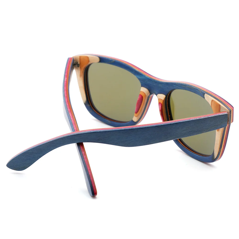 BerWer Нови Дамски Дървени Слънчеви Очила Polarized Ръчен Труд За Скейтборд Дървени Мъжки Слънчеви Очила Men Gafas Oculos De Sol