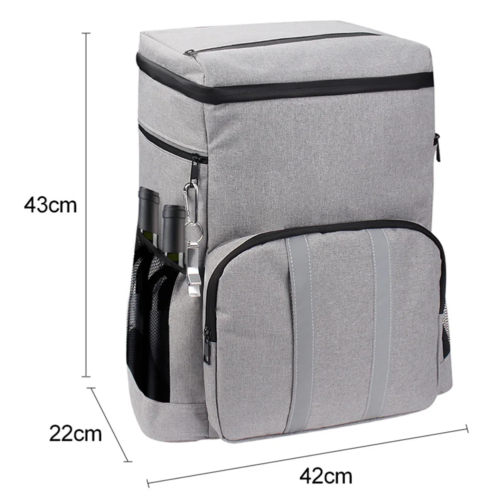 Водене жив свежест Изолирано чанта за пикник, удобна водоустойчива чанта за обяд за къмпинг и пътешествия