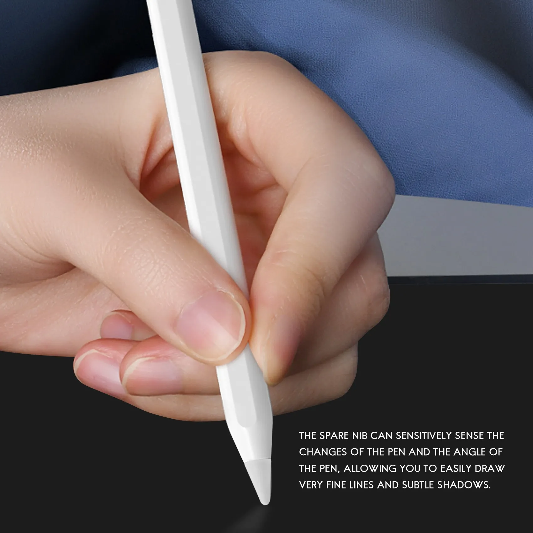 2 елемента, Подходящи за подмяна на писеца Apple Молив поколение/iPad от Второ поколение Съвет писалка за стилус Писалка за екрана