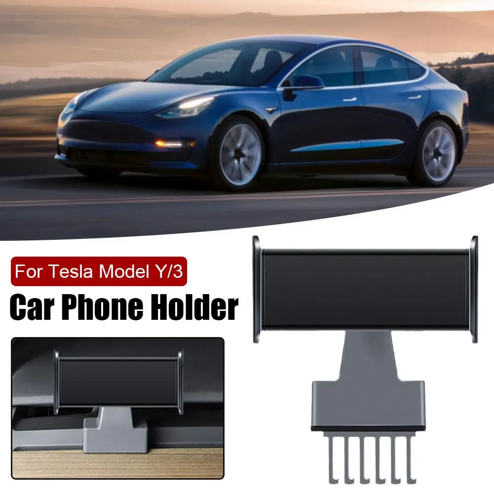 Кола, телефон, въртящи се на 360 °, Универсалната поставка за автомобил на притежателя на телефона, планина за подкрепа на мобилен телефон за Tesla Model 3, модел Y Z8Y8