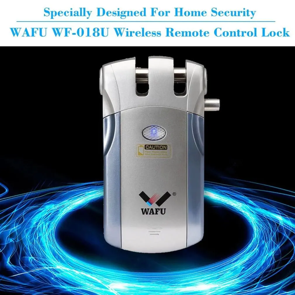 Wafu 019 Автоматично Заключване на вратите С Дистанционно Управление на HRISTO Wifi Electronic Smart Lock 4 Дистанционно Управление за Заключване-Болт За Bluetooth Невидим заключване