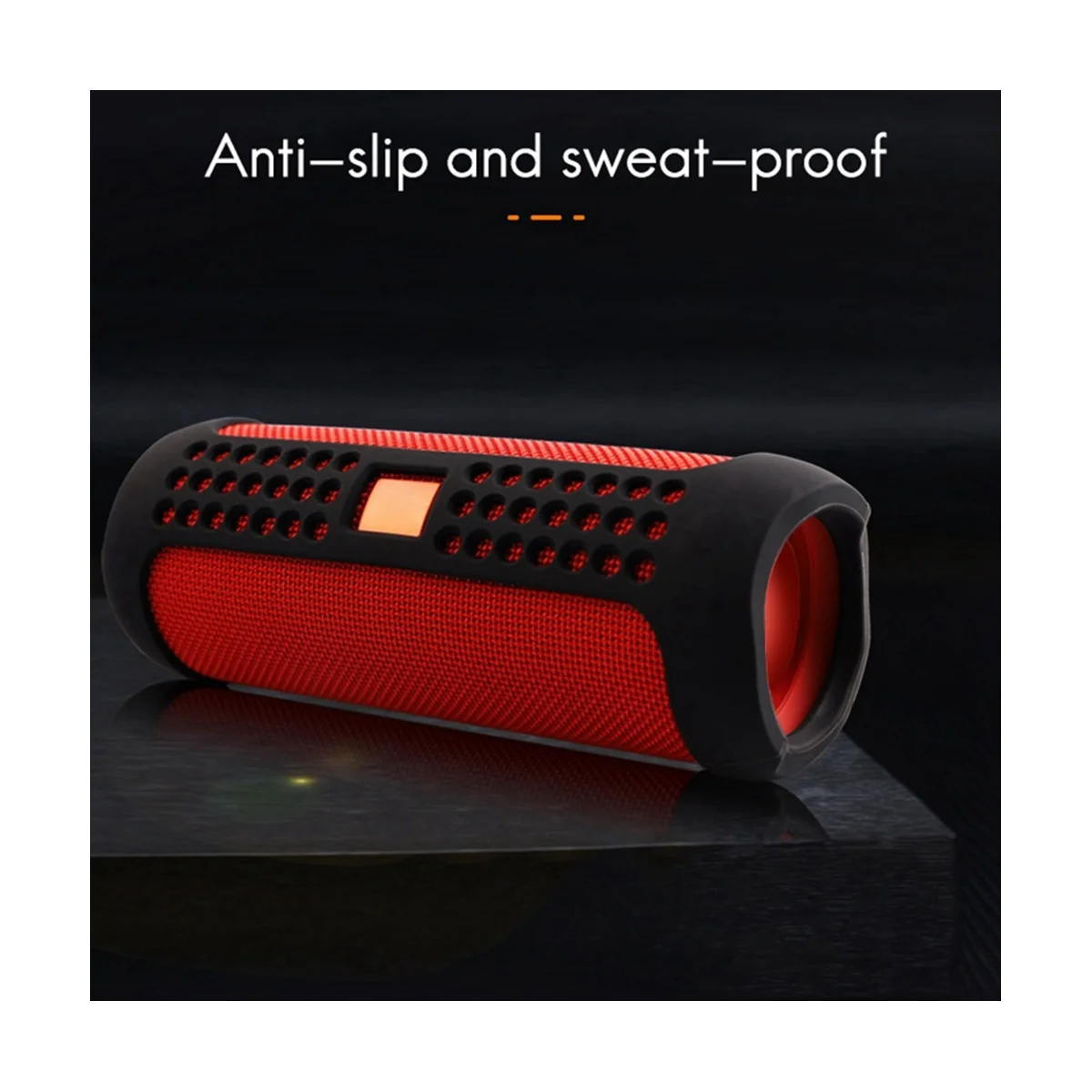 Защитен калъф със силиконов защитен калъф за високоговорителя Bluetooth за Обръщане на 5 -тъмно син