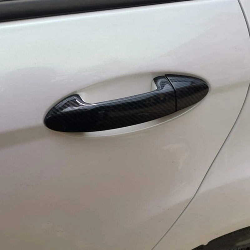 Стикер върху дръжката на външната врата на автомобила Ford Fiesta 2009 2010 2011 2012 Аксесоари от въглеродни влакна