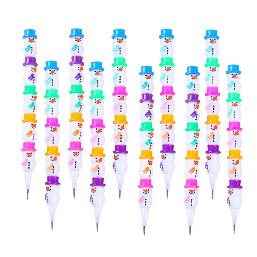 Коледни моливи за полагане на снежен човек (различни цветове)
