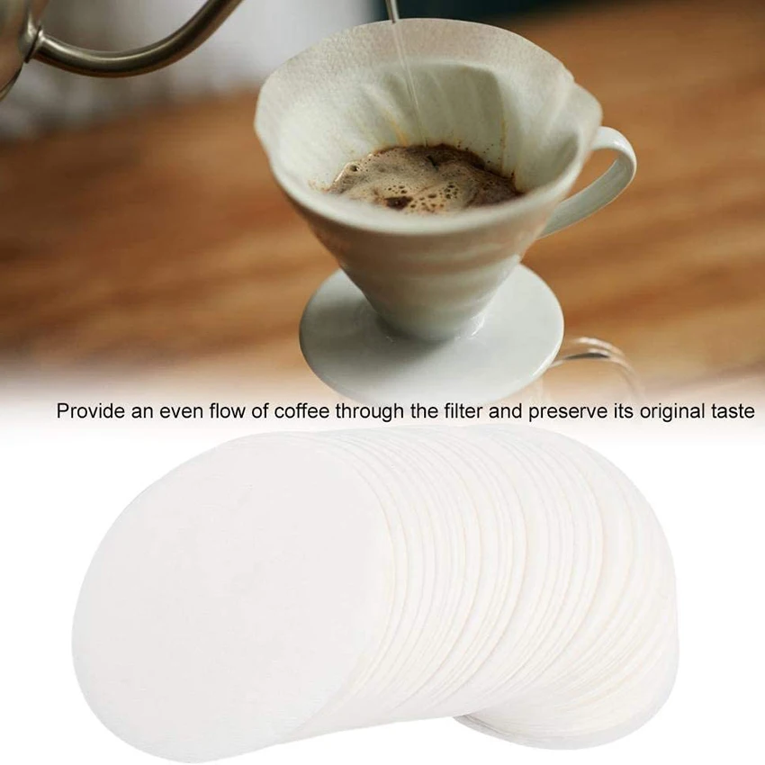 350 бр. кръгли еднократна употреба хартиени филтри за капково кафе за кафе Aeropress и еспресо