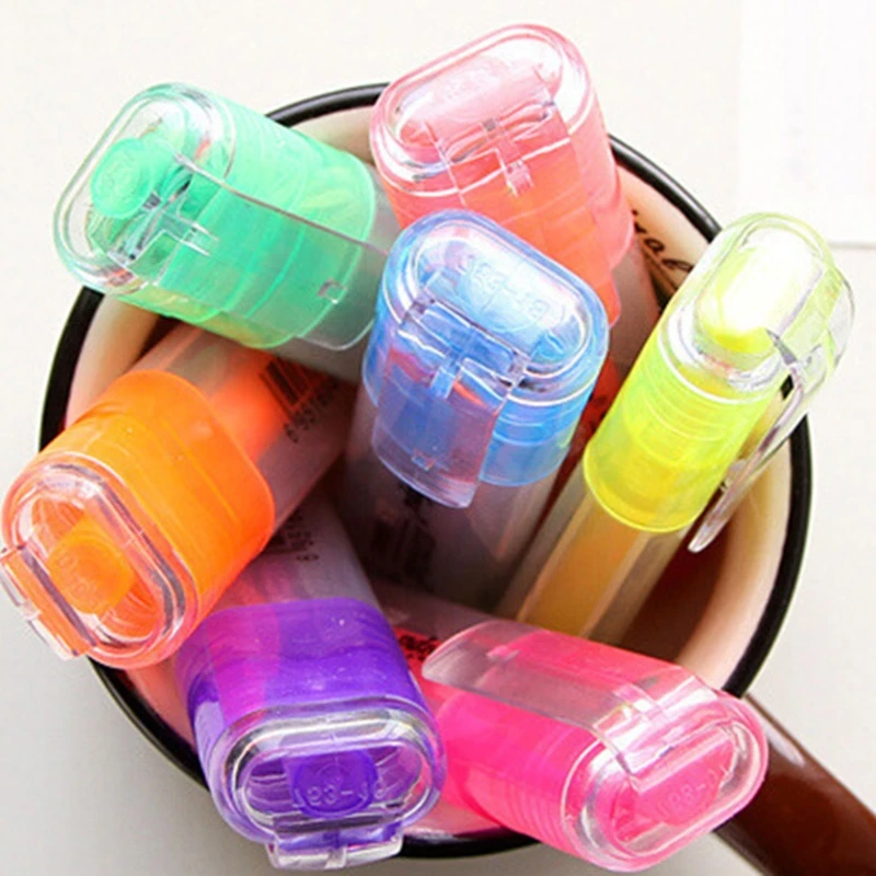 Маркери Арт 7 различни цвята, в Краищата на дръжките-хайлайтеров Бързо да изсъхне, не са токсични маркери-хайлайтеры за деца и възрастни