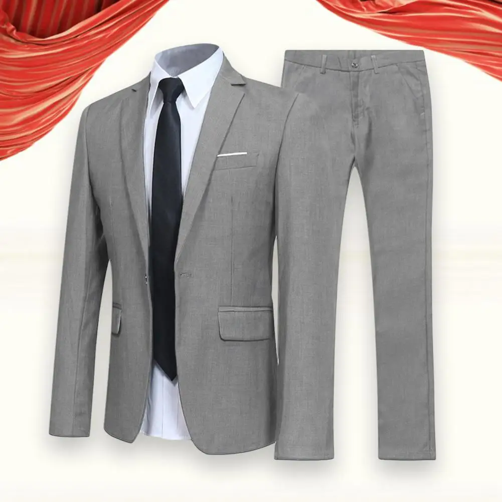Популярните мъжки панталон-сако Сверхмягкие на допир, плюс размера на чист цвят, костюм на един пуговице, костюми, палта, панталони, булчински облекла
