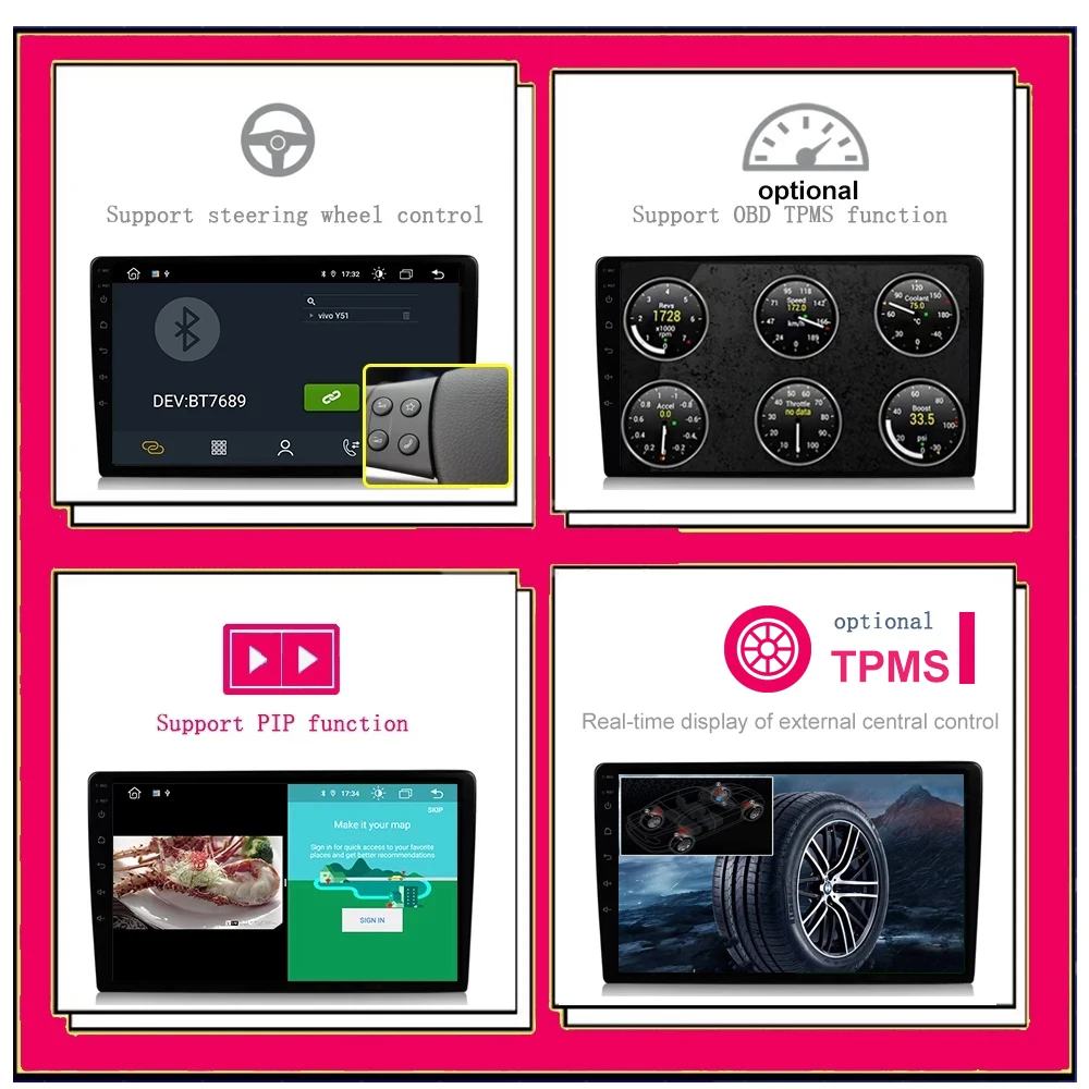Carplay Android 13 Радиото в автомобила Мултимедиен Стереоплеер WiFi GPS Навигация За Toyota Land Cruiser LC 70 Серия 2007-2020