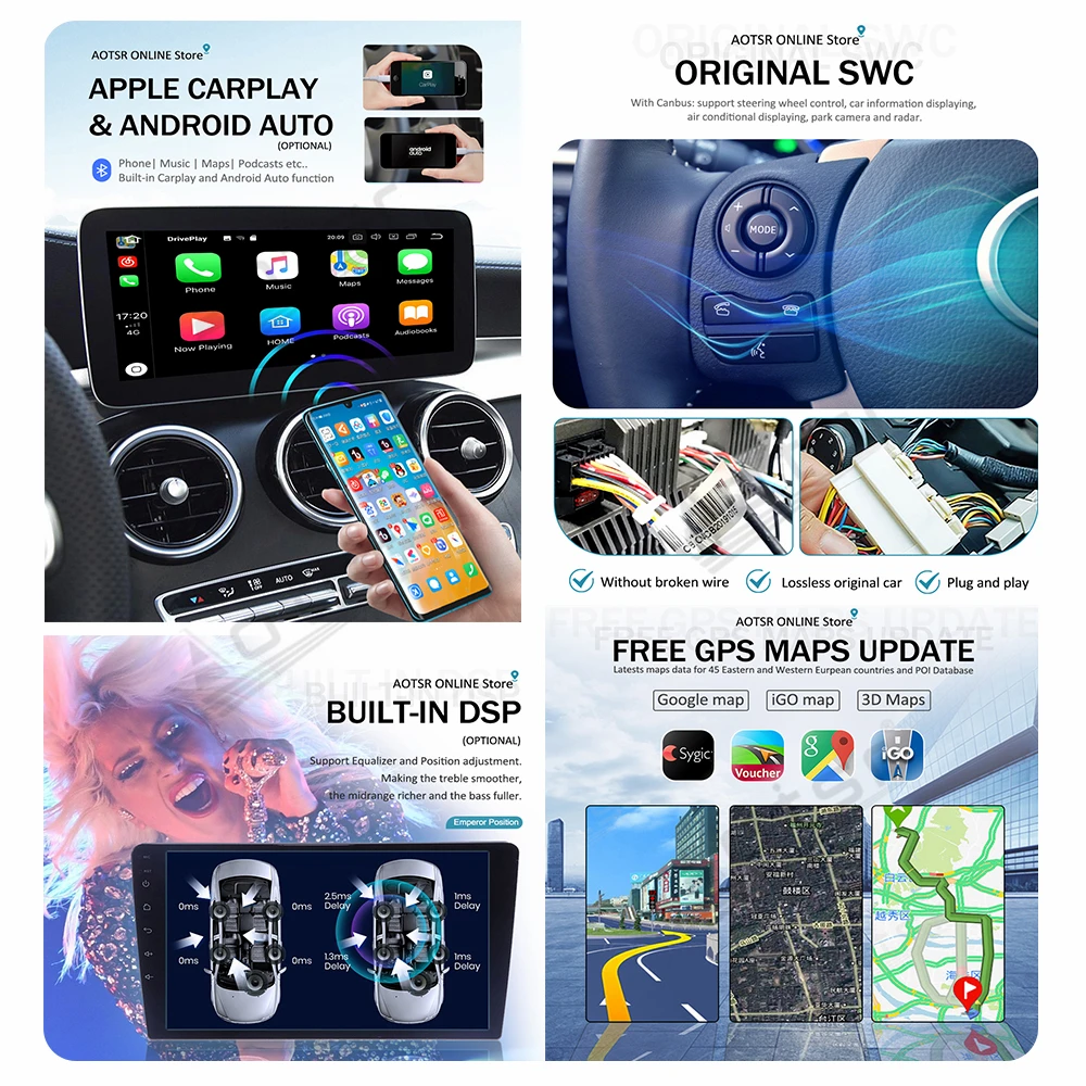 Android 9 За Ford Expedition 2015-2017 Автомобилното радио Gps Навигация Мултимедиен Плейър 2din Авторадио Стерео Главното устройство