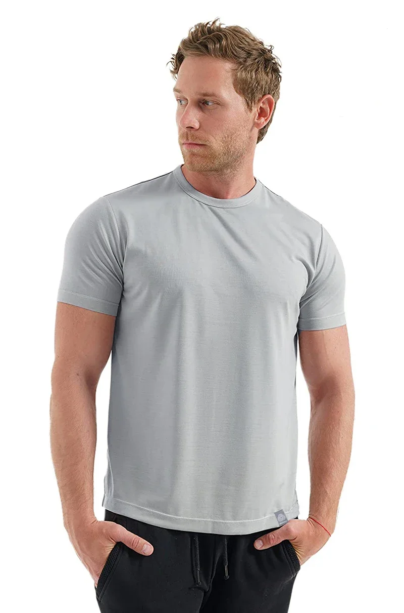 Риза с базовия слой B8380 Риза от мериносова вълна, дишаща, бързосъхнеща, без аромат, без сърбеж, Размерът на САЩ