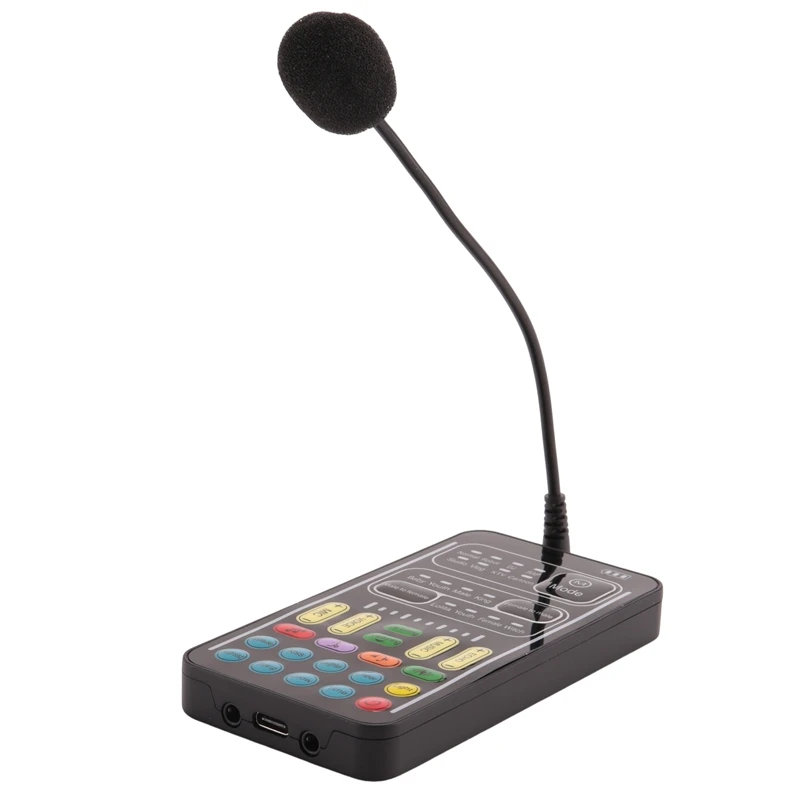 Устройство за промяна на гласа Ръчен микрофон Устройство за промяна на гласа със звукови многофункционални ефекти за телефона // Switch (I9)