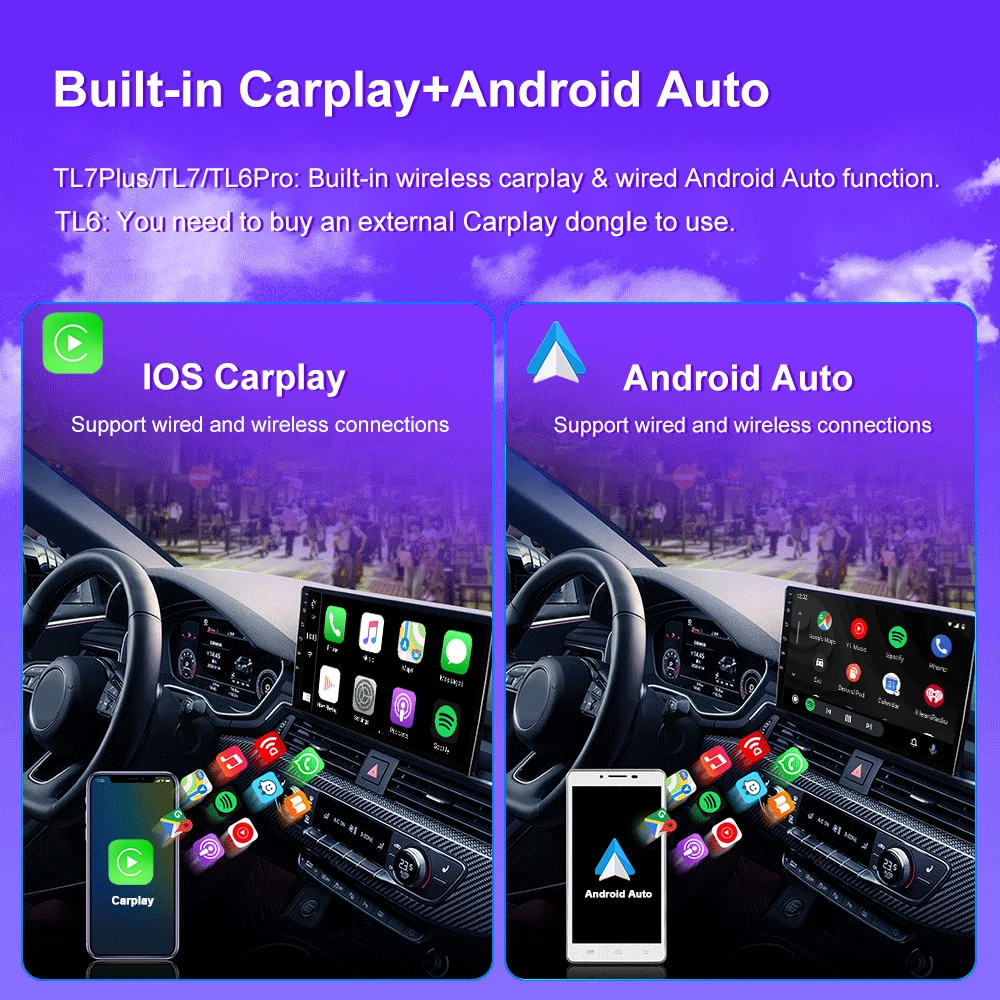 Автомобилно радио T7plus Android Carplay за Kia Sorento 2 XM Седан 2009-2012 Авто Мултимедия, GPS AI Voice Авторадио DSP 4G 2din