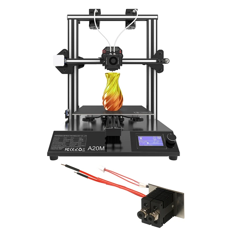 Подмяна на 3D принтер, комплект экструдеров 2 В 1, смесена е с цветна дюза за екструдер с горещ край за A20M A10M