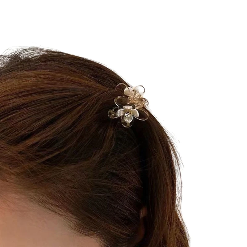 Мини-шнола за коса Ins във формата на цвете, елегантна шнола за жени, които правят снимка за пазаруване