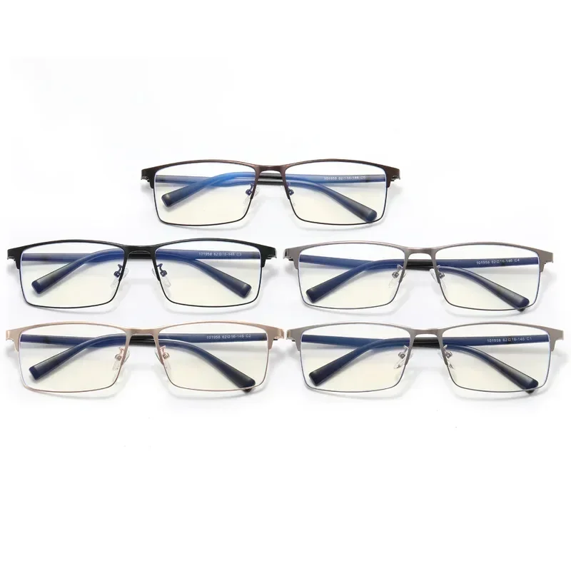 Очила от титанова сплав Мъжки бизнес очила, блокиране на синя светлина, рамки за късоглед Тенденция на мъжката мода Показва малко лицето