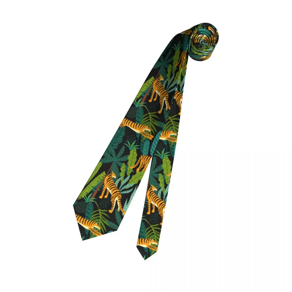Вратовръзка с тигровым принтом Кралят на Джунглата Подарък на мъж Вратовръзки на врата Блуза с принтом 8 см Офис вратовръзка