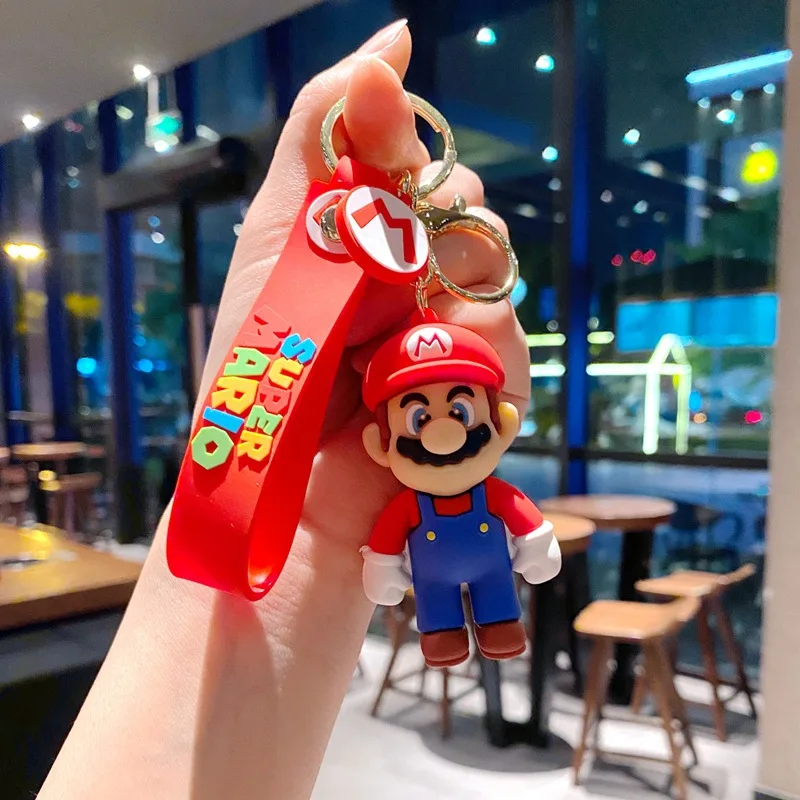 Игра Super Mario Bros Ключодържател Аниме Статуетка На Жаба Йоши Украса На Колата Раница Висулка Аксесоари За Деца Мъжете Момче Подаръци За Хелоуин
