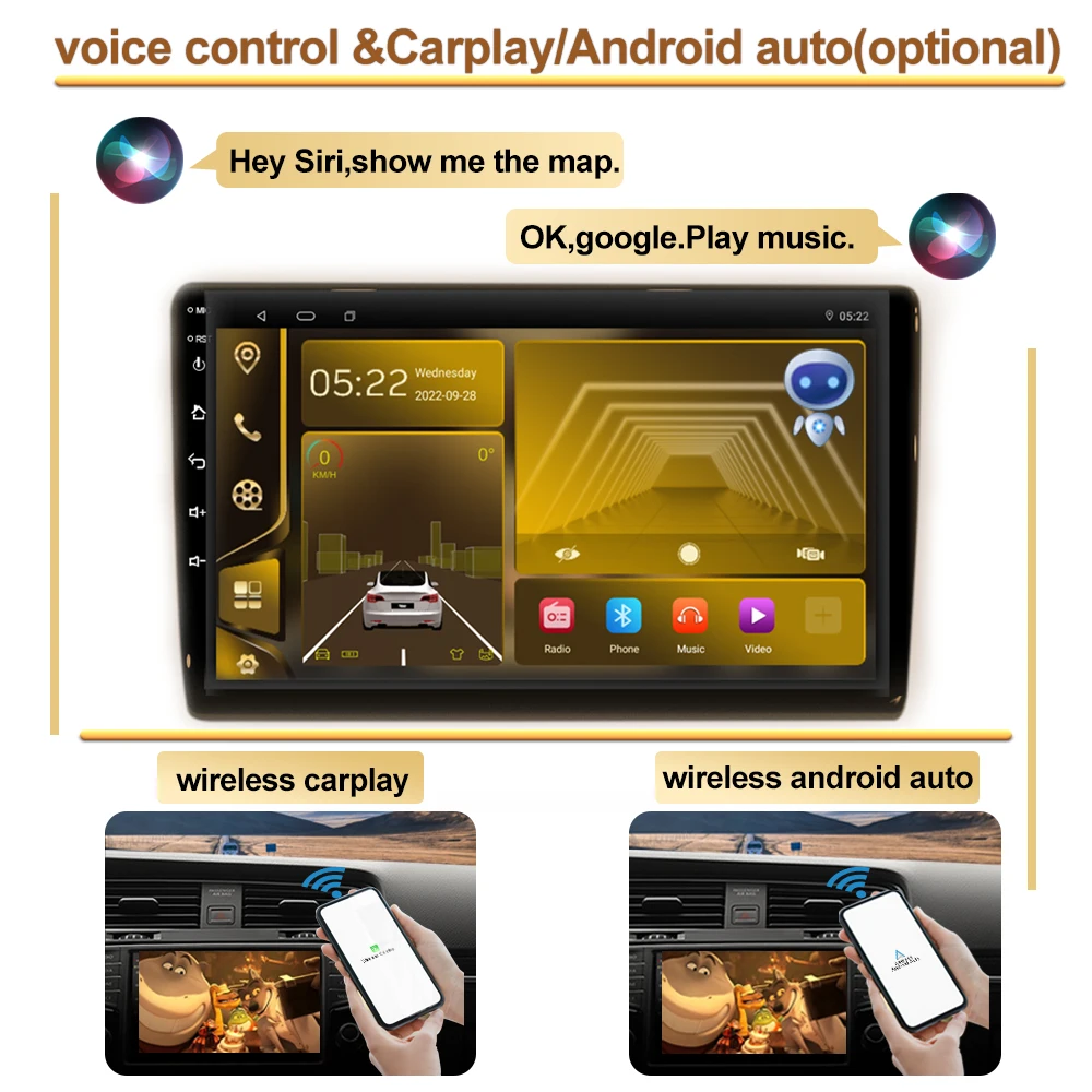Android 13 за Opel Astra H 2006 - 2014 Автомагнитола без 2din плеър Мултимедиен главното устройство Carplay Навигация Bluetooth GPS 5G