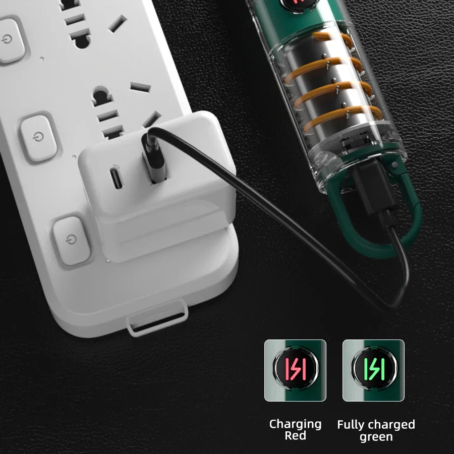 Мощен led фенер, която се презарежда чрез USB, преносим ultralight фенерче, Мултифункционален авариен лампа за къмпинг и риболов на открито