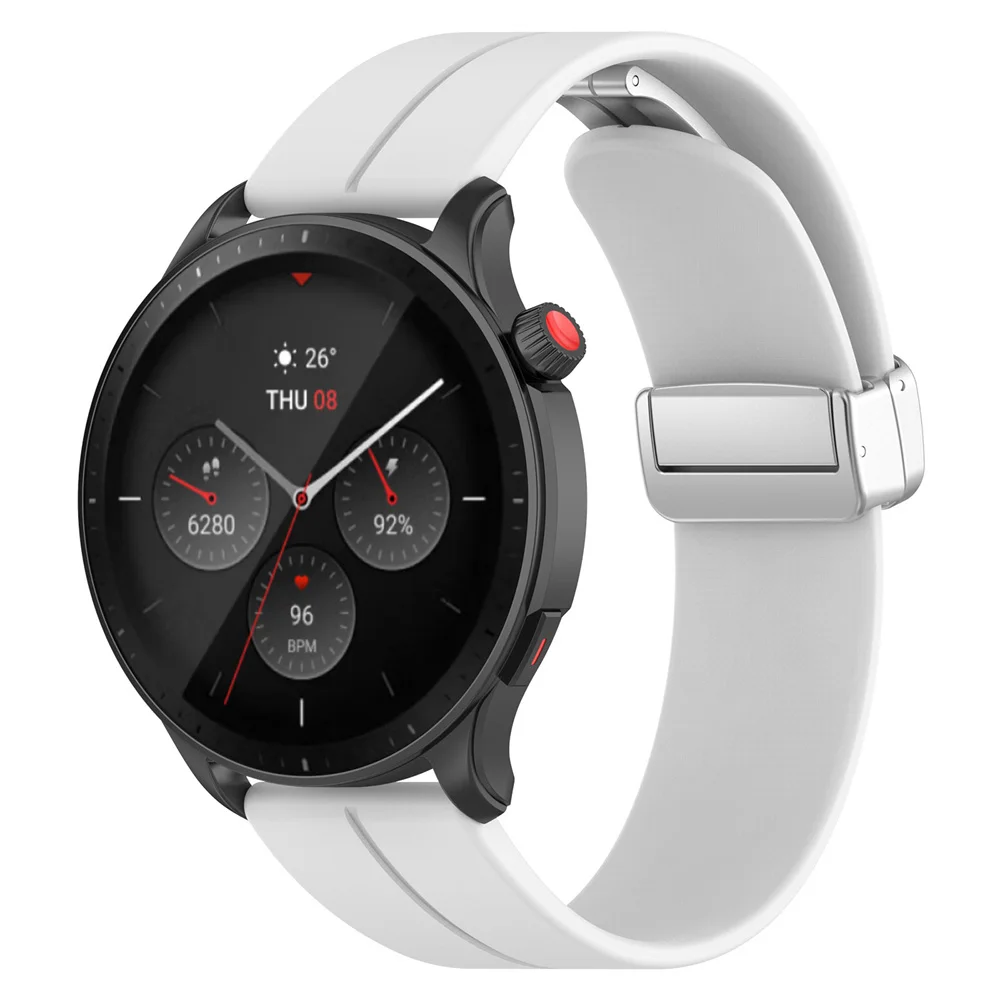 За Huawei Watch4 Pro 22 мм взаимозаменяеми гривна, силикон каишка за спортни часа, быстросъемный, приятна за кожата на каишка за часовник за мъже и жени