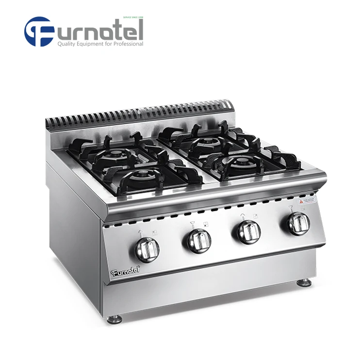 Ресторанная Търговски Електрическа печка Furnotel с 4 котлона и стойка