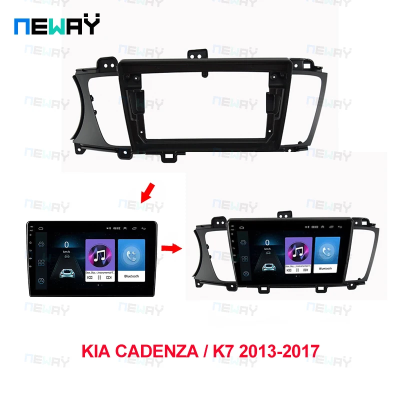 9-Инчов автомобилна рама, первази, Android-радио, Аудио система, Комплект монтажна пластина за KIA K7 Cadenza 2012-2017