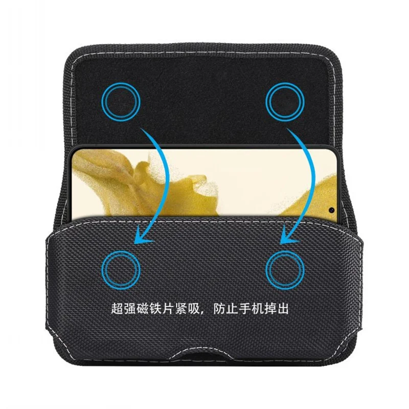 За Redmi Note 13 Pro Plus Магнитен Флип Кожен Калъф За Redmi Note 12С 12T 11T 11R 11E Pro От плат Оксфорд Поясная чанта За Телефон