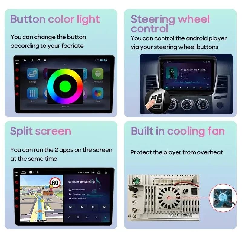 Автомобилно радио на Android за Nissan Terra xterra студената 2018-2022 Мултимедиен плейър GPS Навигация BT WIFI 4G стерео 2din DVD Carplay Auto