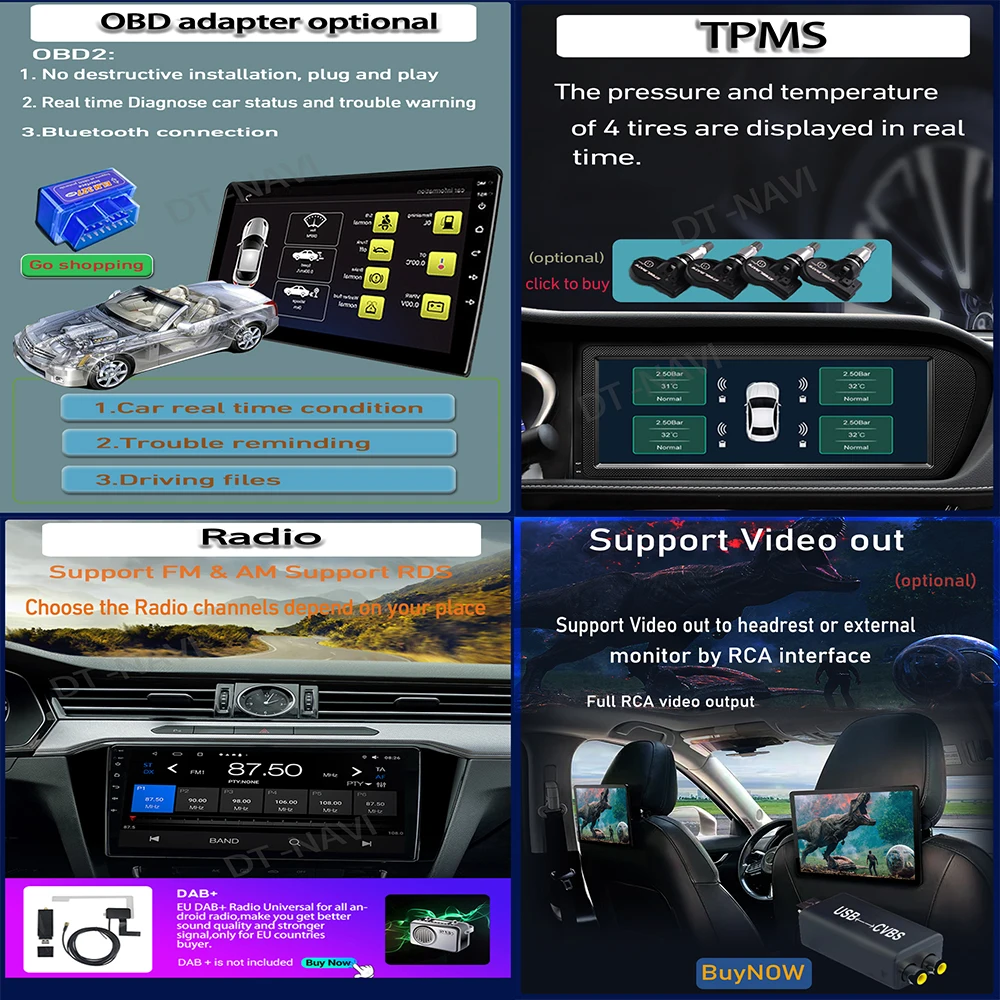 Qualcomm Android13 За Skoda Octavia 2 A5 2008-2013 Авто Радио Мултимедиен плейър GPS Навигация Carplay 5GWIFI БТ No 2 din dvd