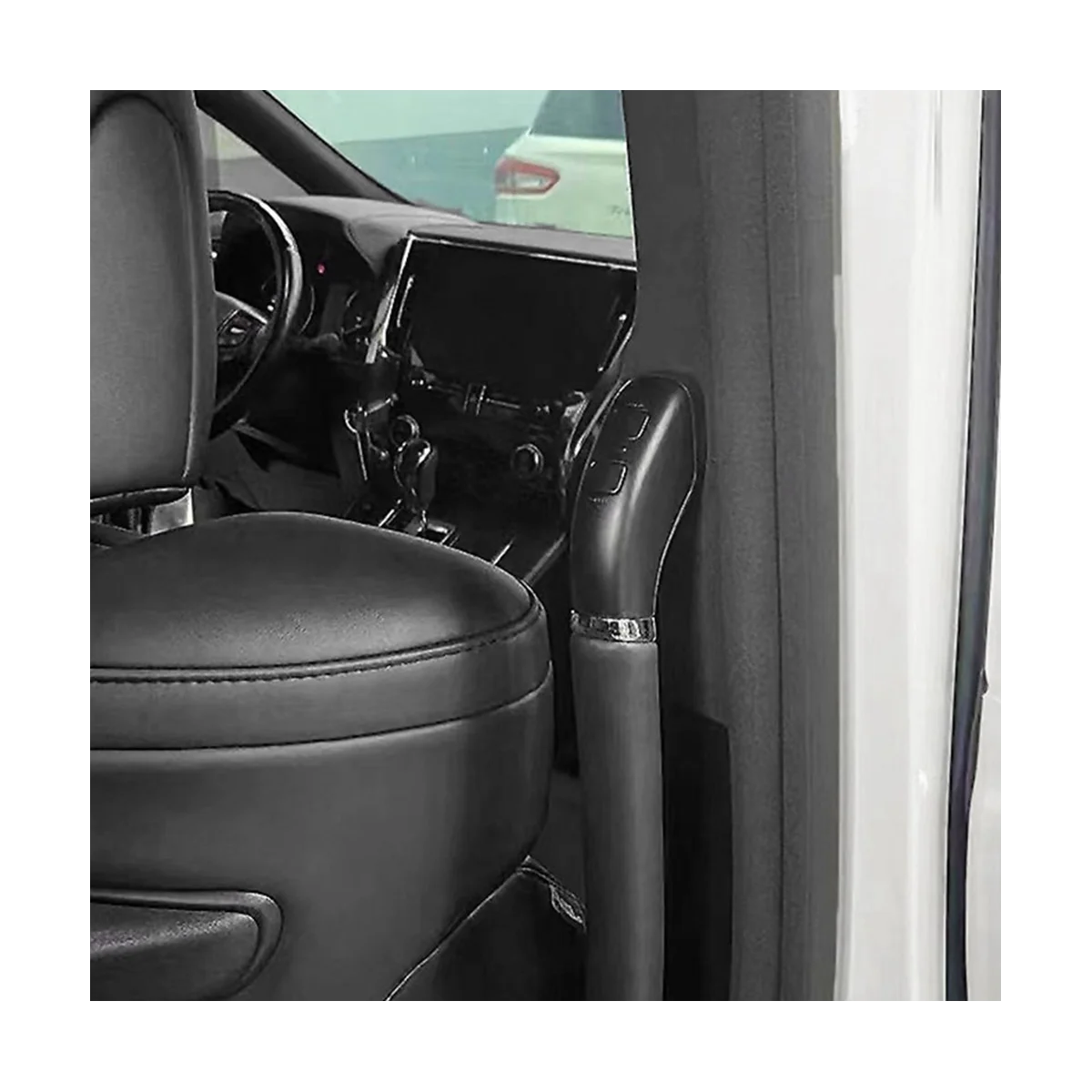 Черен панел бутон за включване средна врати с електрически люк за Toyota Alphard 2015-2020, Авто подлакътник, 1 Бутон за отваряне на вратата