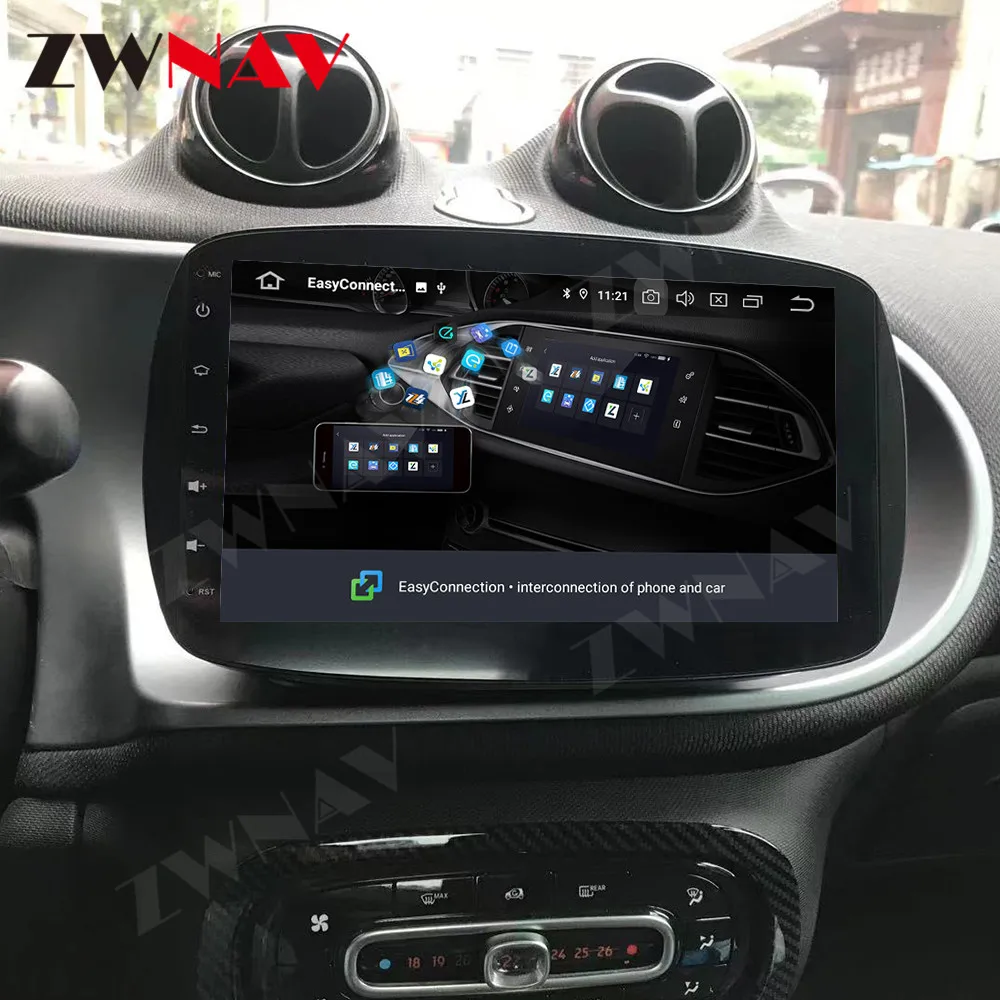 Android 11 Автозвук DSP Стерео Безжична Carplay GPS навигация за Mercedes-benz, Smart Car Radio Мултимедиен плеър Главното устройство