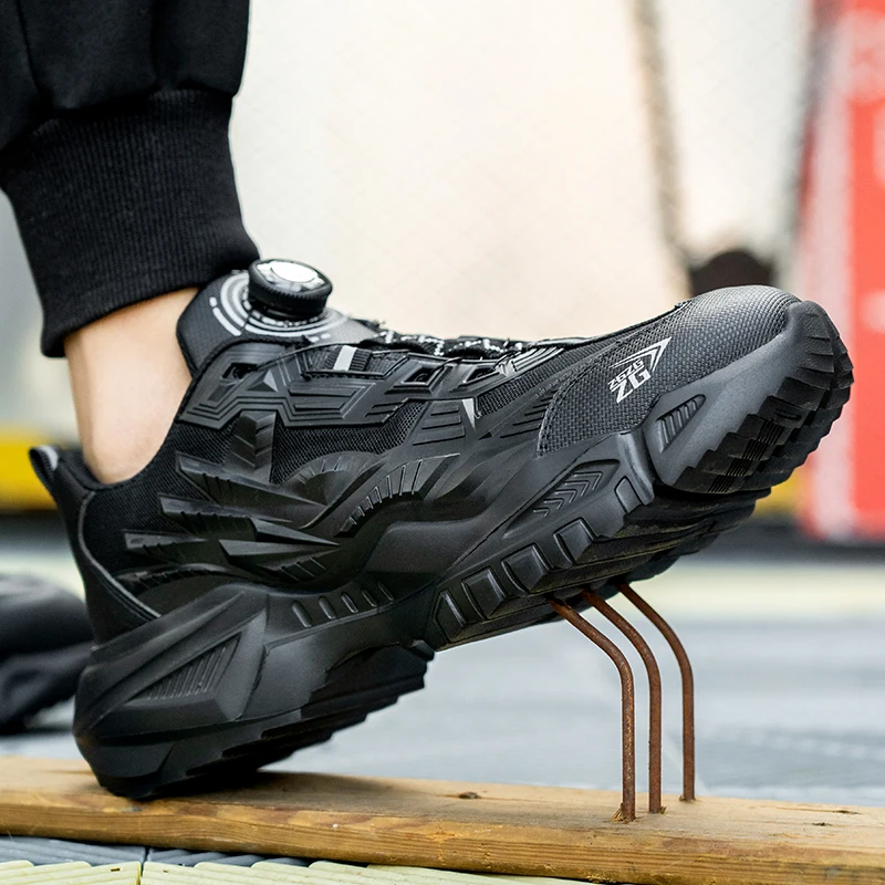 2013 Висококачествени Мъжки Дамски Работа Защитни Обувки С Въртяща се Ключалка, Работни Обувки със защита От удари, Защитни Обувки, Мъжки Неразрушаемые Работни Обувки
