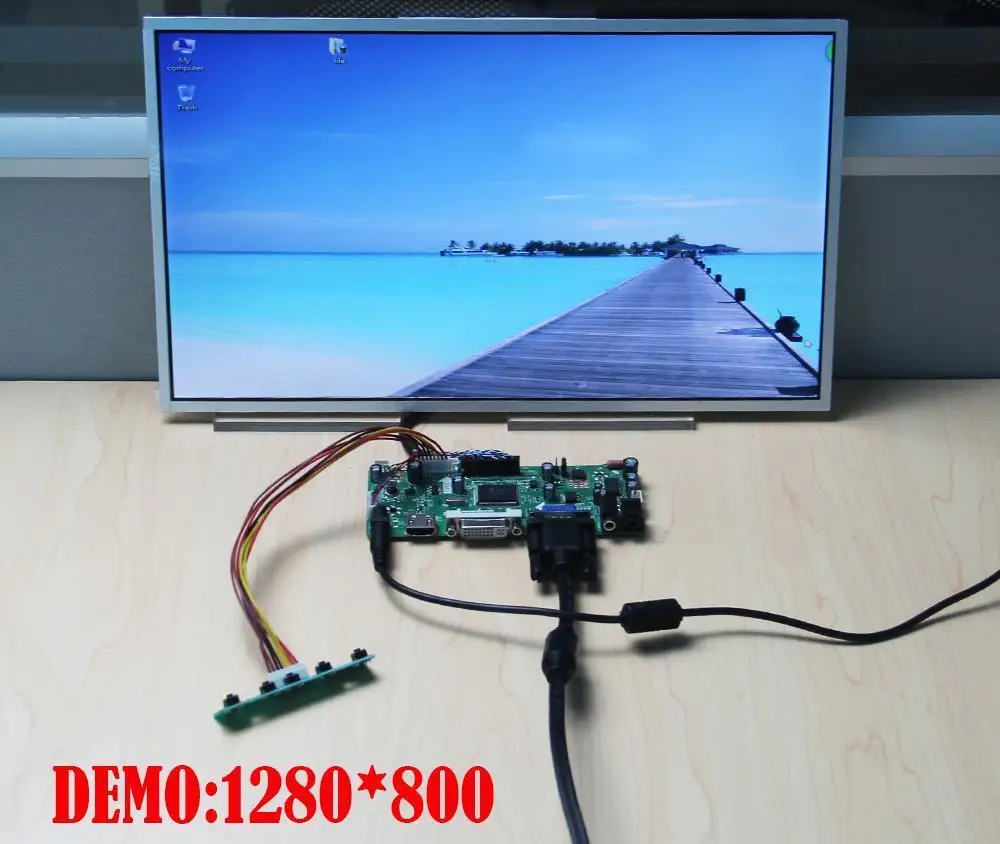 За LP140WH2-TLE3/TLF1/TLEA/TLT1/TLF3/TLS2 Аудиокарта DVI Екран LED Монитор LCD-дисплей, а контролер VGA 40pin LVDS 1366*768 14